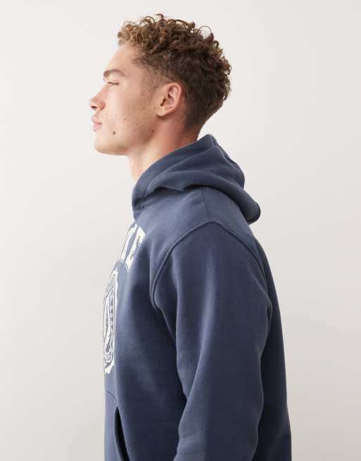Nike Club graphic hoodie in navy, 4 of 5