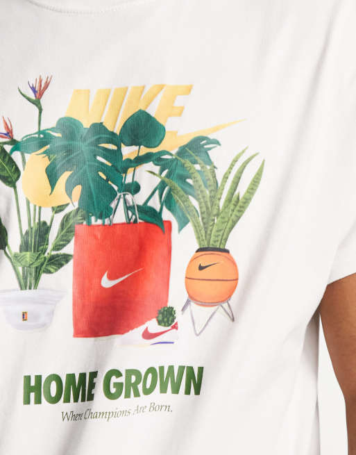 Nike Club Greenery t-shirt in off-white | ASOS