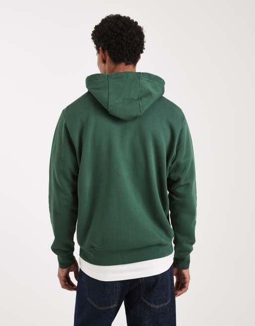 Nike - Club - Grøn hættetrøje med gennemgående lynlås i fleece, 4 af 5