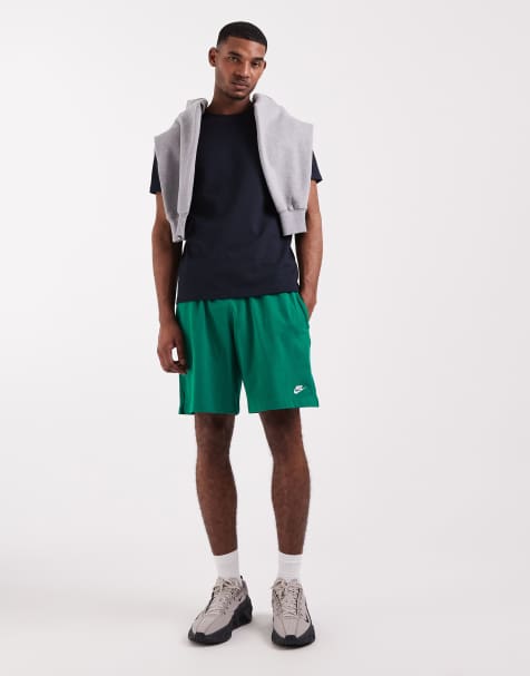 Nike – Club – Gröna, stickade shorts - view 1