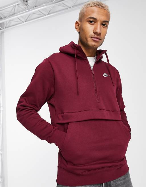 Burgundy nike hoodie discount mens