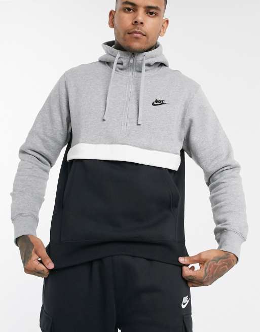 Half zip best sale nike hoodie