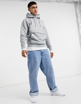 Nike Club half-zip hoodie in grey | ASOS