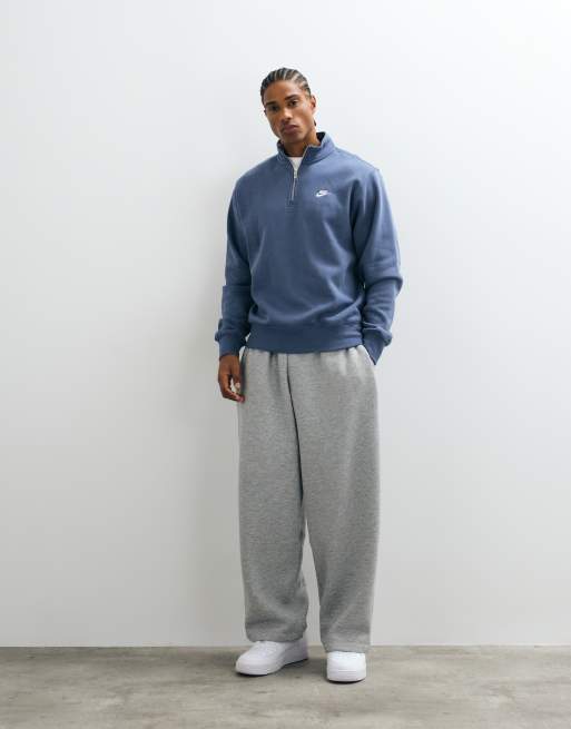 Nike Club half zip sweatshirt in blue, 2 of 5