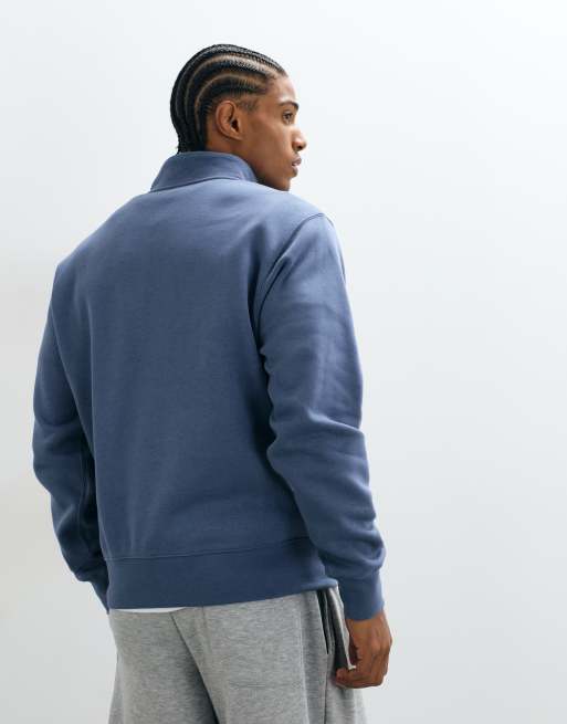 Nike Club half zip sweatshirt in blue, 3 of 5