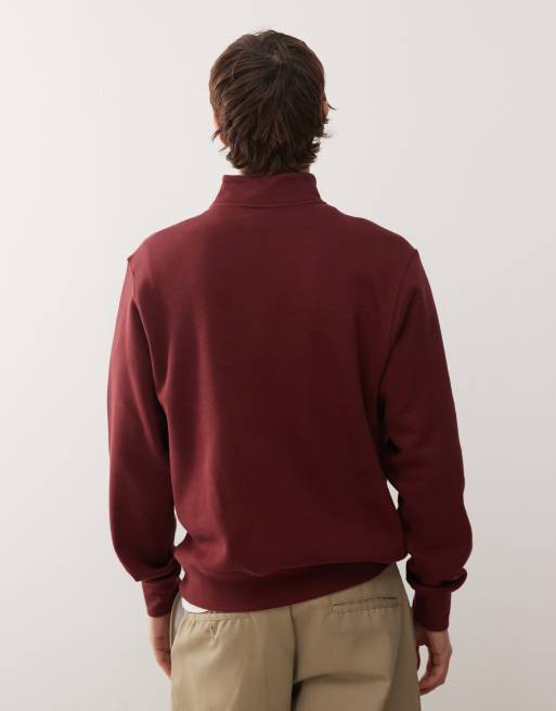 Nike Club half zip sweatshirt in red, 3 of 5