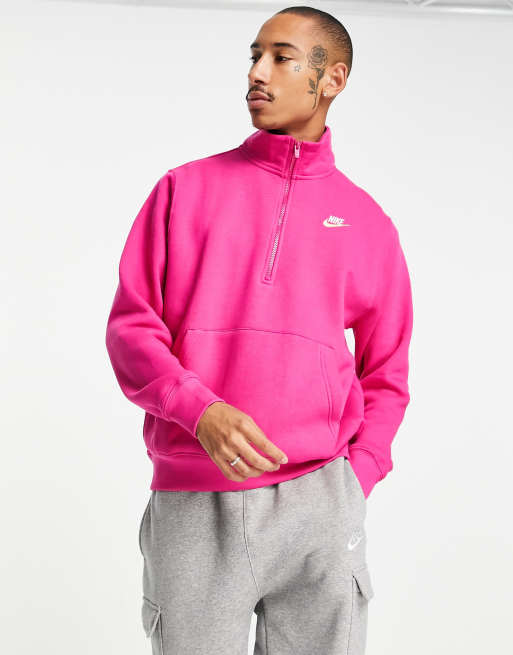 Pink nike half outlet zip