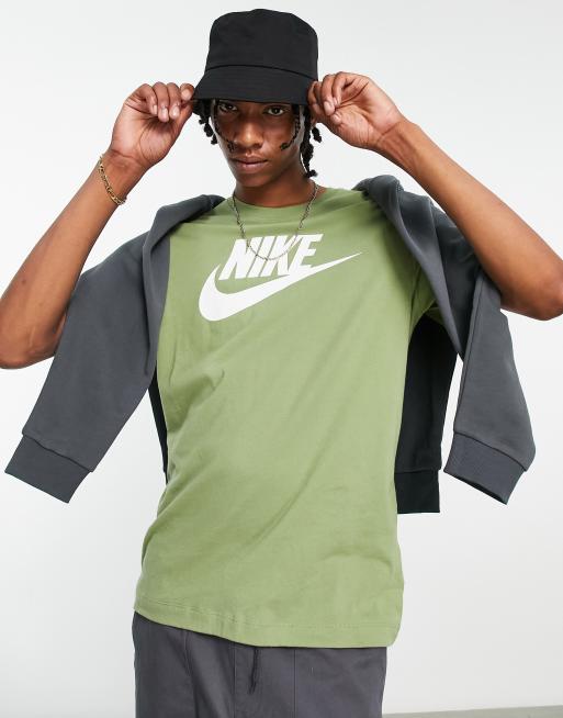 Nike club HBR logo t-shirt in green | ASOS