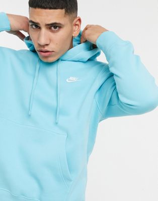 Nike Club hoodie in aqua | ASOS