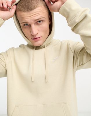 Nike Club hoodie in brown