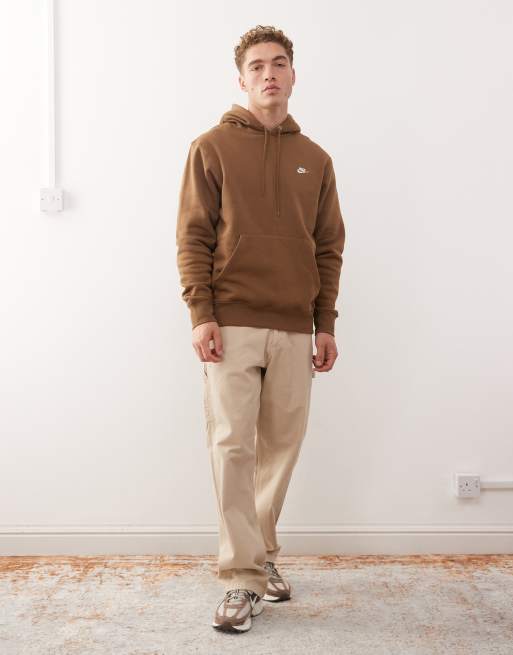 Nike Club hoodie in brown, 2 of 5