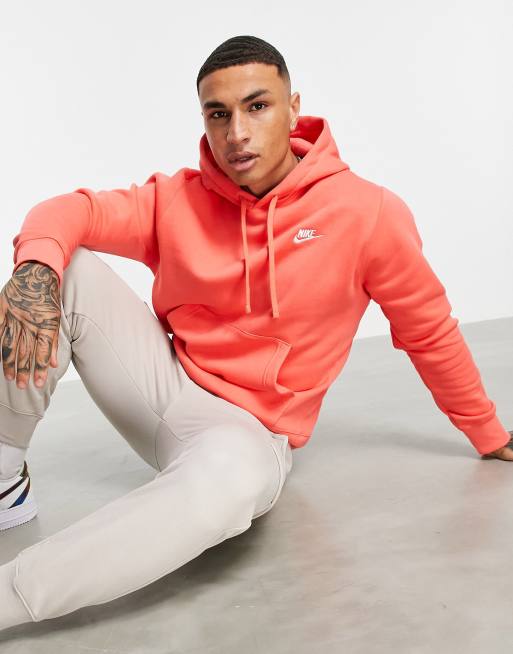 Nike Club hoodie in dusty orange ASOS