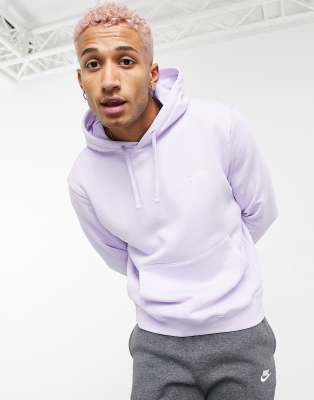 nike club hoodie purple