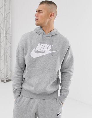 Nike Club hoodie in gray | ASOS
