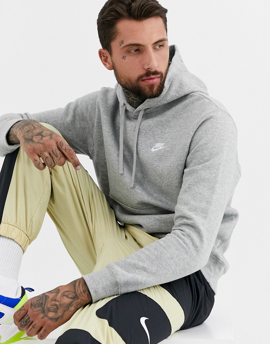 Nike Club hoodie in gray-Grey