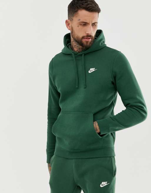 Nike club green discount hoodie