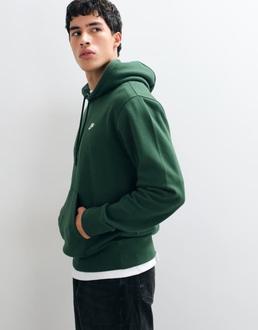 Nike Club hoodie in green, 2 of 8