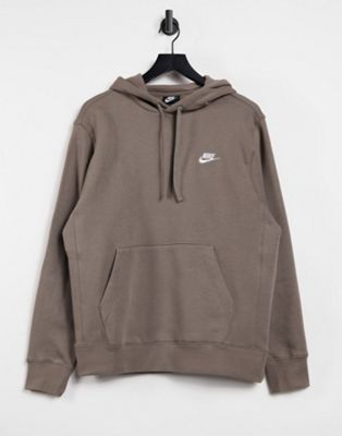 Nike Club hoodie in khaki stone | ASOS