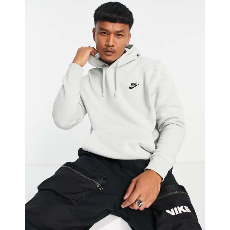 nike hoodie light grey