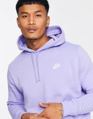Nike Club hoodie in light thistle - ASOS Price Checker