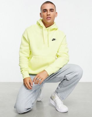 Nike Club hoodie in light zitron