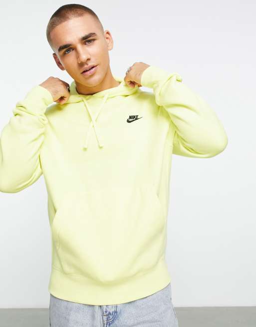 Nike Club hoodie in light zitron ASOS