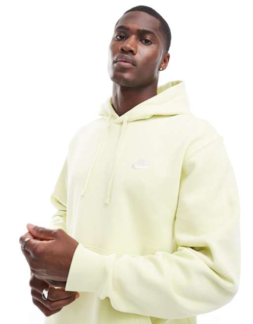 Nike Club hoodie in lime ASOS