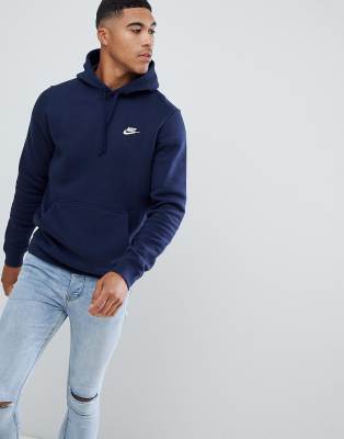 nike club sweatshirt navy