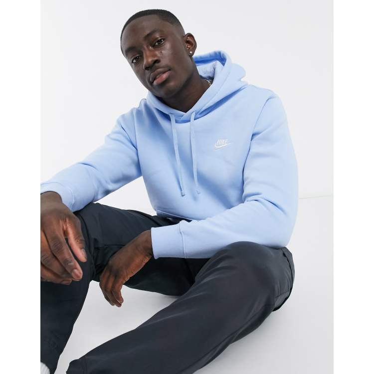 Nike Club hoodie in pale blue