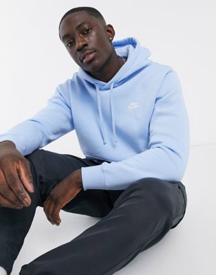 Nike Club hoodie in pale blue | Adefra