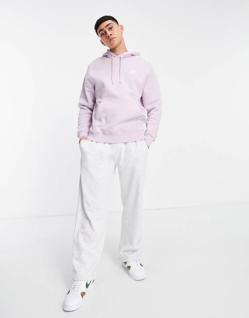 Nike Club hoodie in pale purple