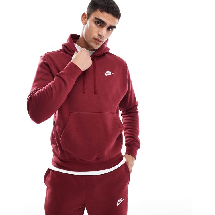 Nike Men s Sportswear Club Fleece Hoodie Medium Team Red