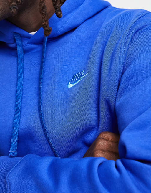 Royal blue nike shop zip up hoodie