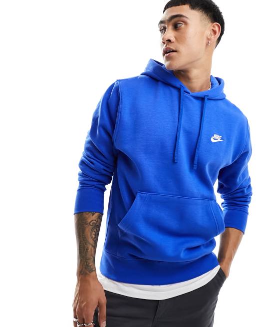 Nike Club hoodie in royal blue