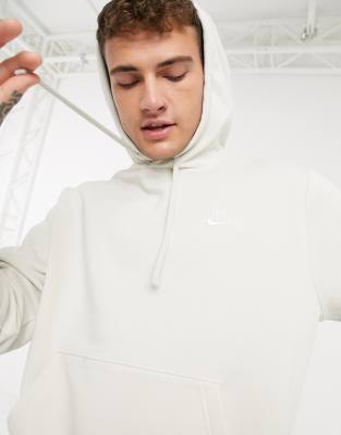 Nike club discount hoodie vast grey