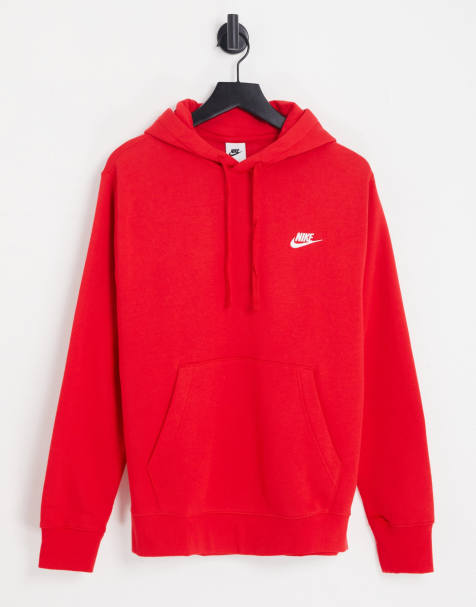 Mens red nike deals zip up hoodie