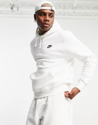 nike club sweatshirt white