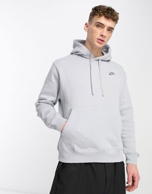 Nike Club hoodie in wolf grey