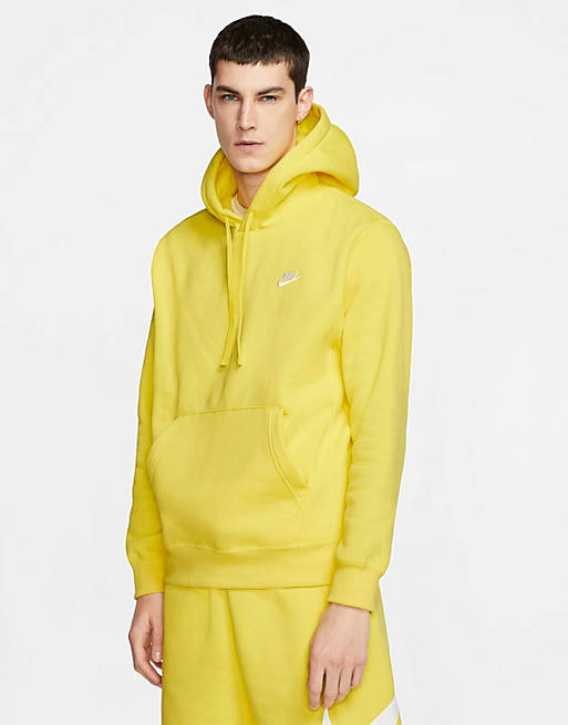 Nike Club hoodie in yellow | ASOS