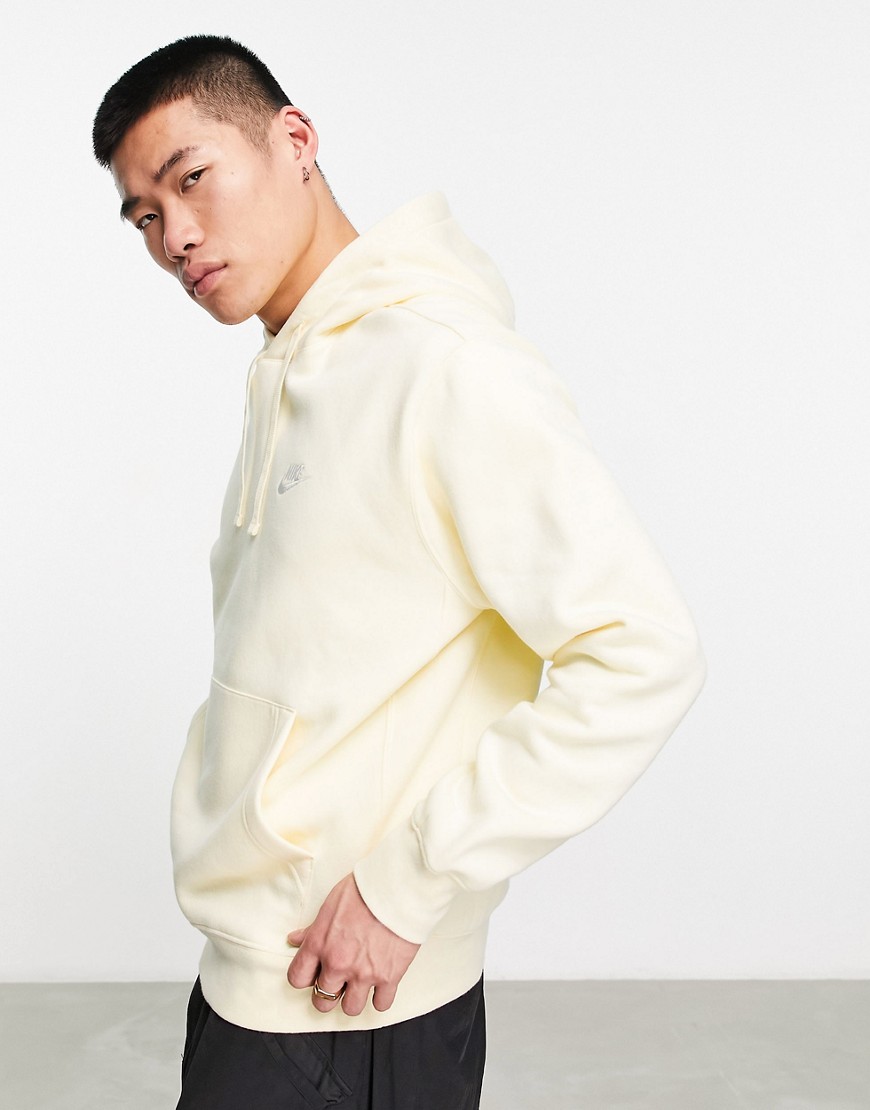 Nike Club hoodie in yellow