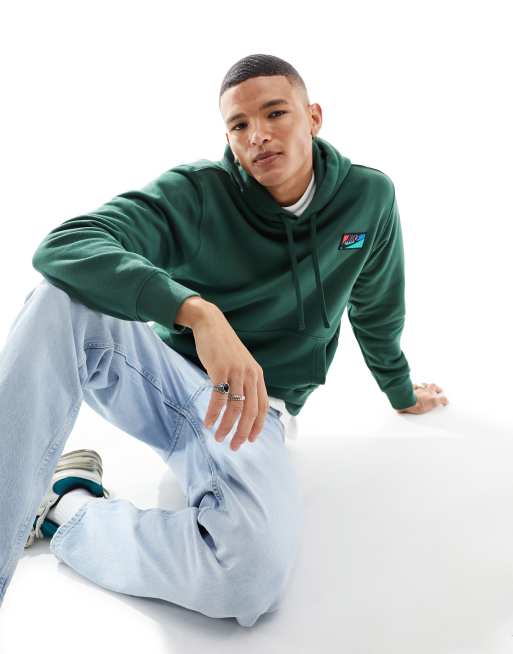 Nike - Club - Hoodie met logopatch in groen 