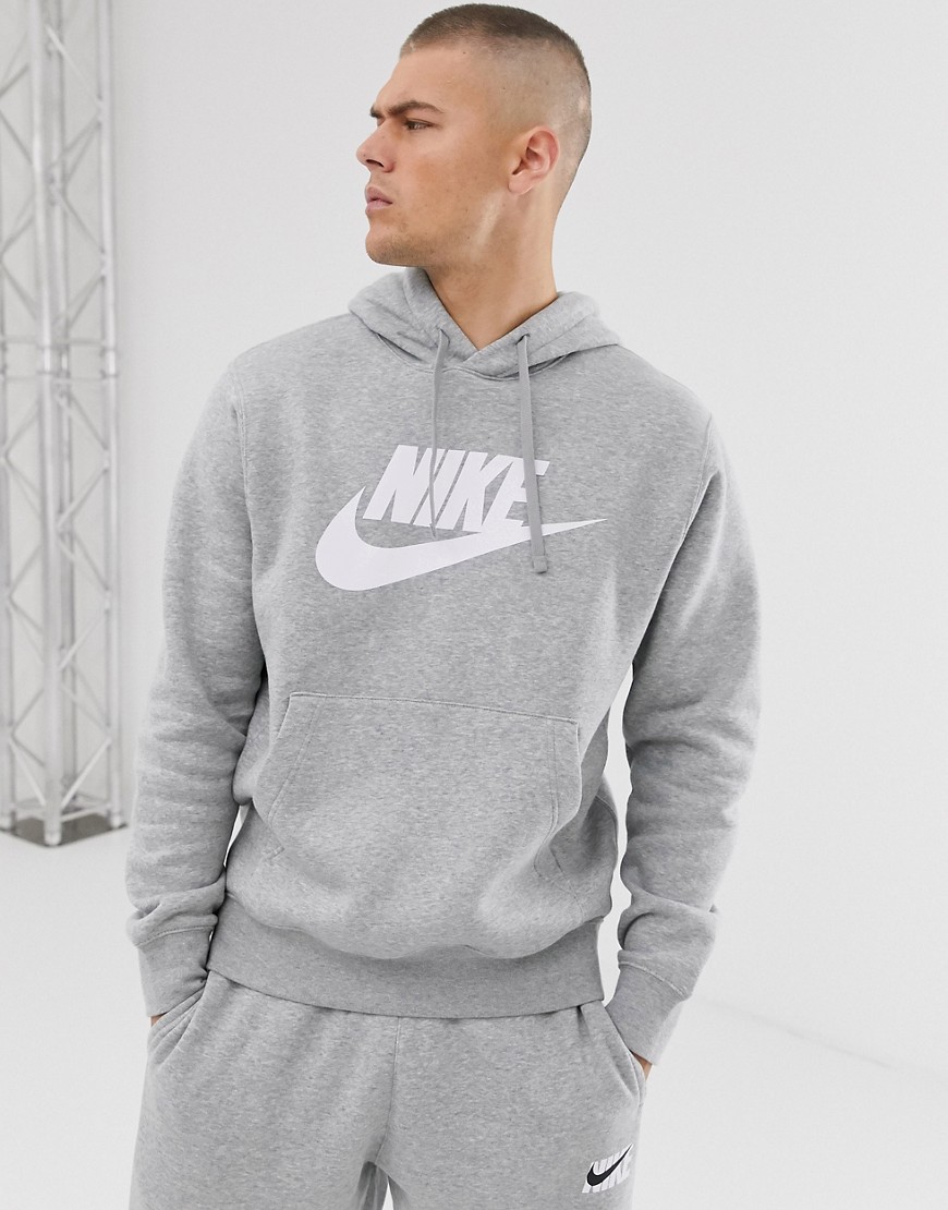 Nike – Club – Hættetrøje i grå