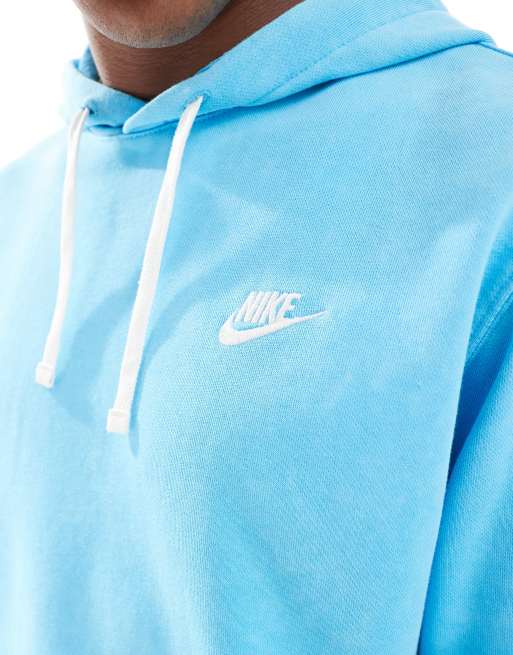 Nike Club - Hættetrøje i vasket blå, 2 af 4