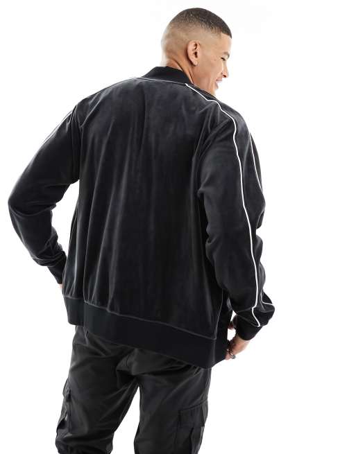 Nike Club – Jacke aus Velours in Schwarz	, 4 von 4