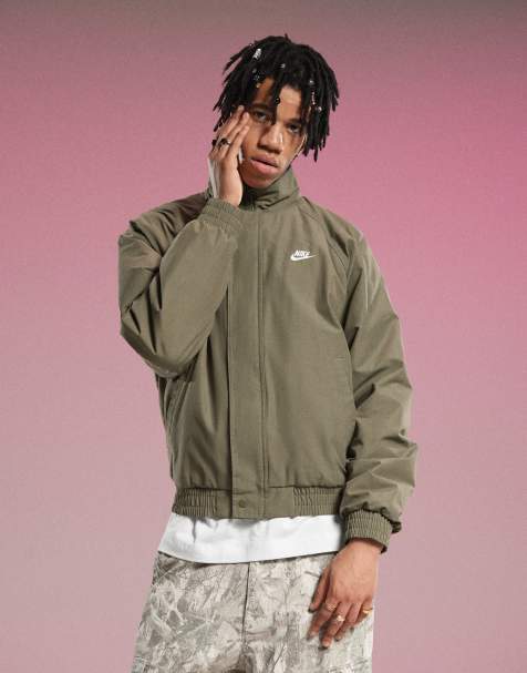 Nike Club jacket in olive - view 1