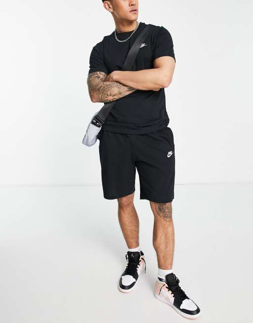 Nike Club jersey shorts in black ASOS