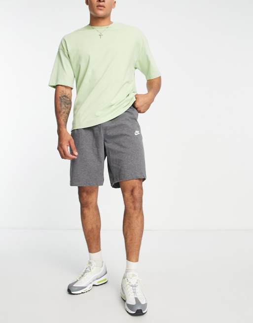 Nike club best sale jersey shorts grey