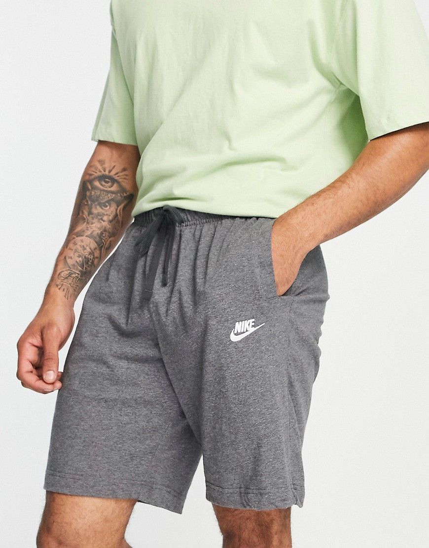 Nike Club Jersey shorts in charcoal heather-Gray