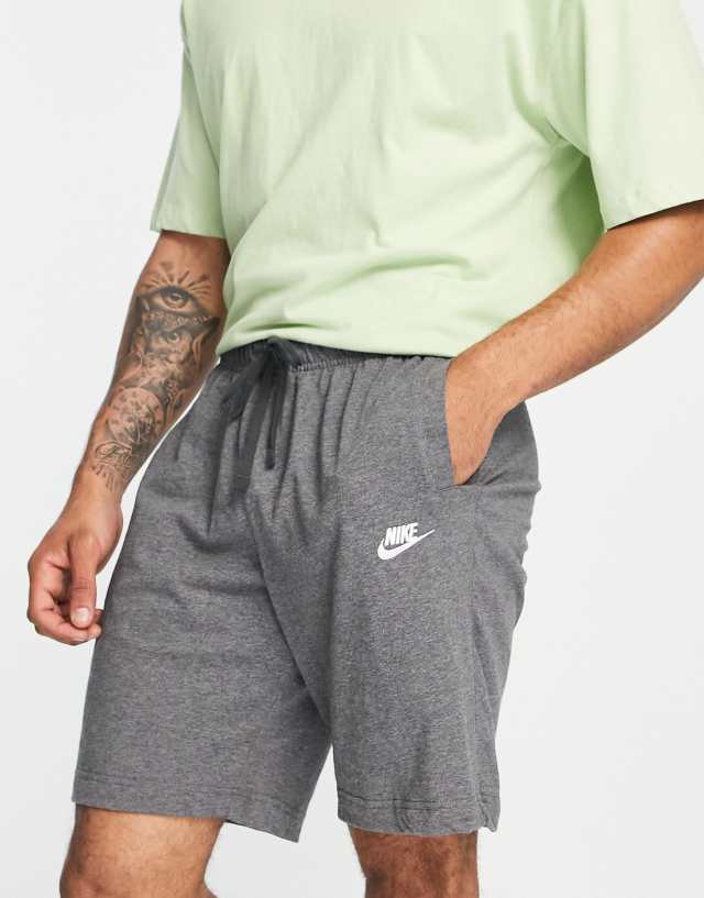 Nike Club Jersey shorts in charcoal heather