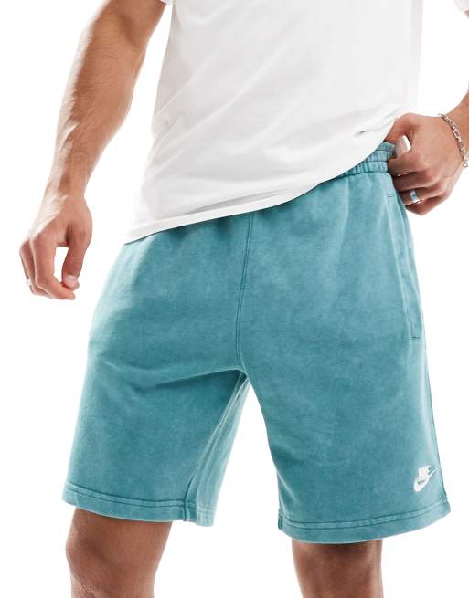Nike – Club – Jersey-Shorts in verwaschenem Dunkelgrün